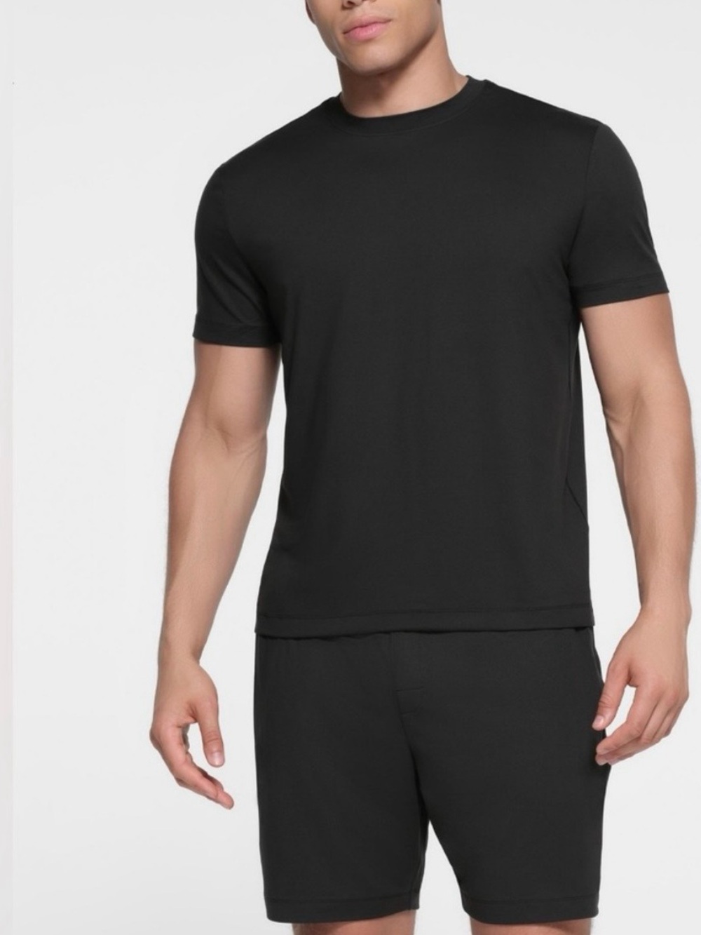 Men's Black Crewneck Tee SKIMS M